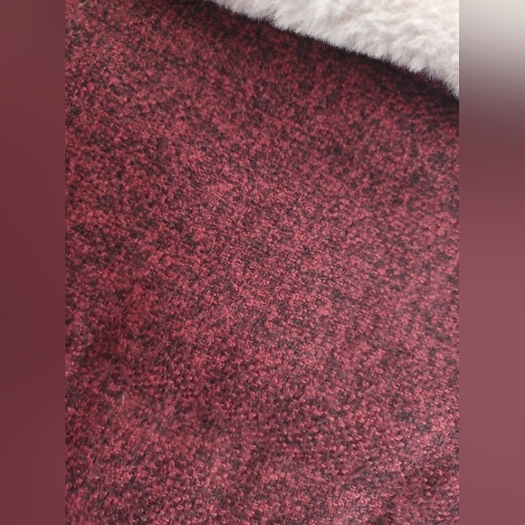 Korean Winter Faux shearling lamb fur Short Coat Thick aviator red XS quilted - Picture 6 of 8